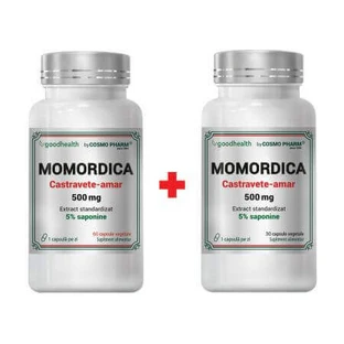 Момордика, 500 мг, 60 + 30 вегетарианских капсул, Космофарм