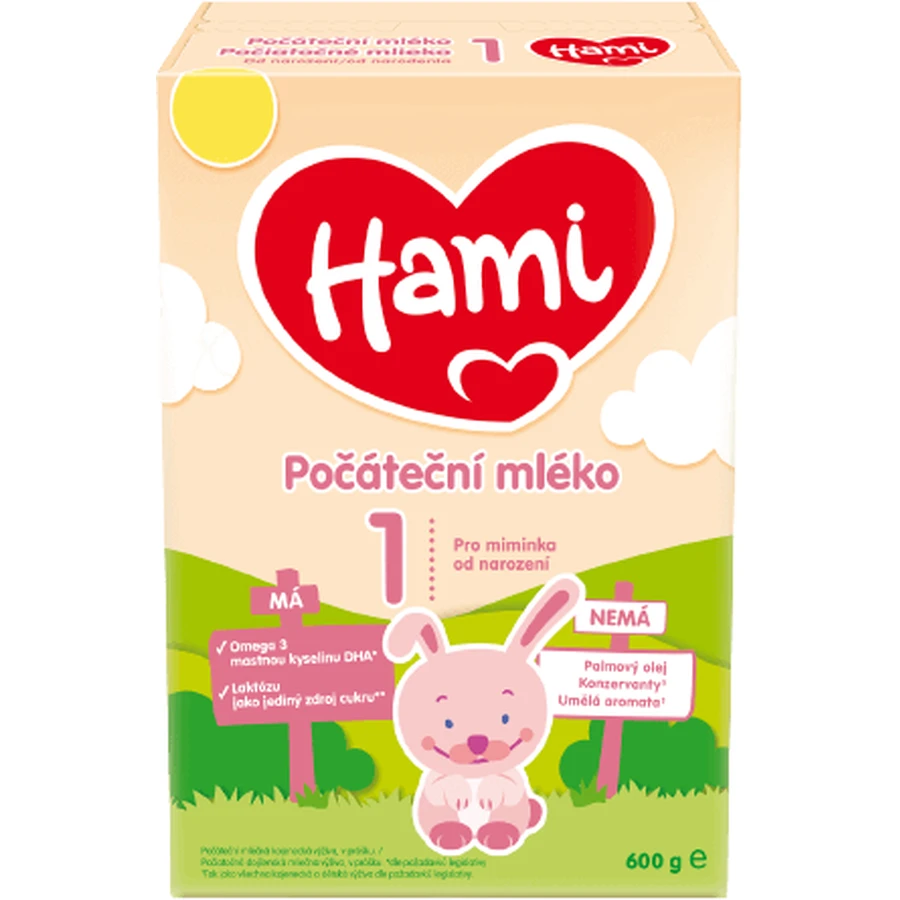 Hami 1 Поиатоник грудное молоко с рождения 600 г: цены и характеристики