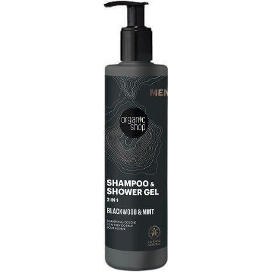 Organic Shop Гель для душу та ампули 2 в 1 Чорний ліс і м'ята 280 мл: ціни та характеристики