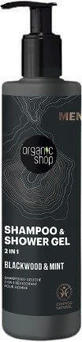Organic Shop Гель для душу та ампули 2 в 1 Чорний ліс і м'ята 280 мл