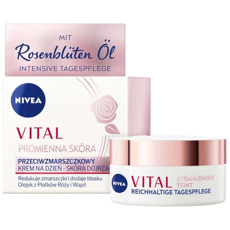 Nivea Vital Radiant Skin, дневной крем против морщин, зрелая кожа, 50 мл: цены и характеристики
