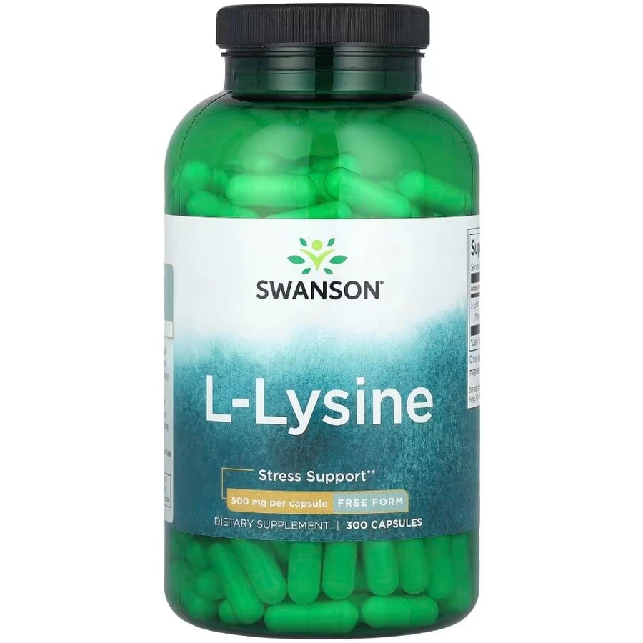 Swanson L-Lysine, L-лизин 500 мг, 300 капсул: цены и характеристики
