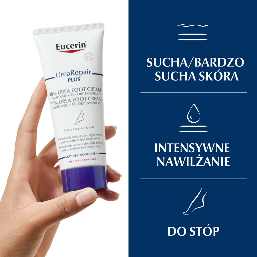 Eucerin UreaRepair Plus, крем для ніг з 10% сечовини для дуже сухої та огрубілої шкіри, 100 мл: ціни та характеристики