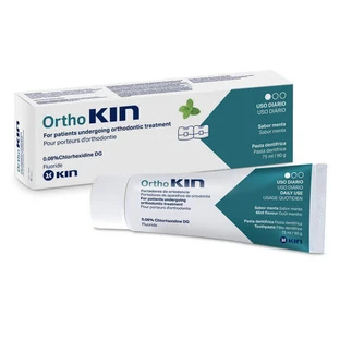 Kin Orthokin, зубная паста для людей с брекетами, со вкусом мифа, 75 мл