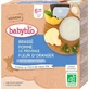 BABYBIO Брассе яблоко цветок апельсина 4х85 г 4х85 г
