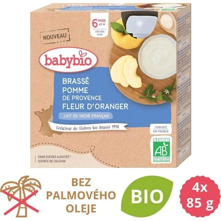 BABYBIO Брассе яблоко цветок апельсина 4х85 г 4х85 г: цены и характеристики