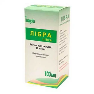 Либра р-р д/инф. в/в 42 мг/мл бутылка 100 мл