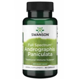 Андрографис 400 мг Swanson Andrographis Paniculata, 60 капсул 