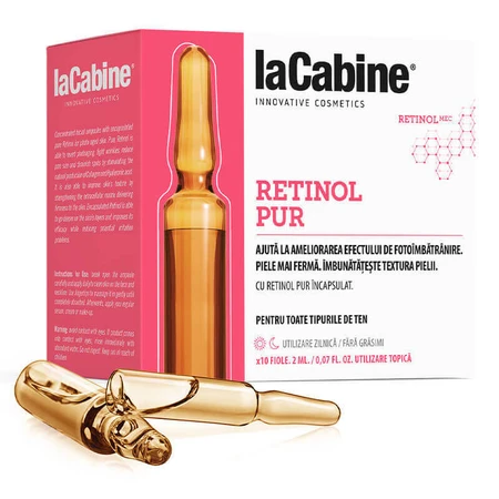 Флакони для шкіри з чистим ретинолом, 10 флаконів по 2 мл, La Cabine: ціни та характеристики