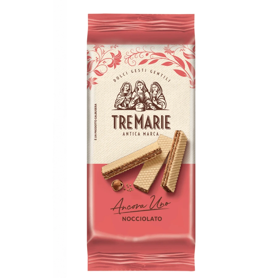 Вафля з фундуковим кремом та шматочками фундука, 36 г, Tre Marie: ціни та характеристики