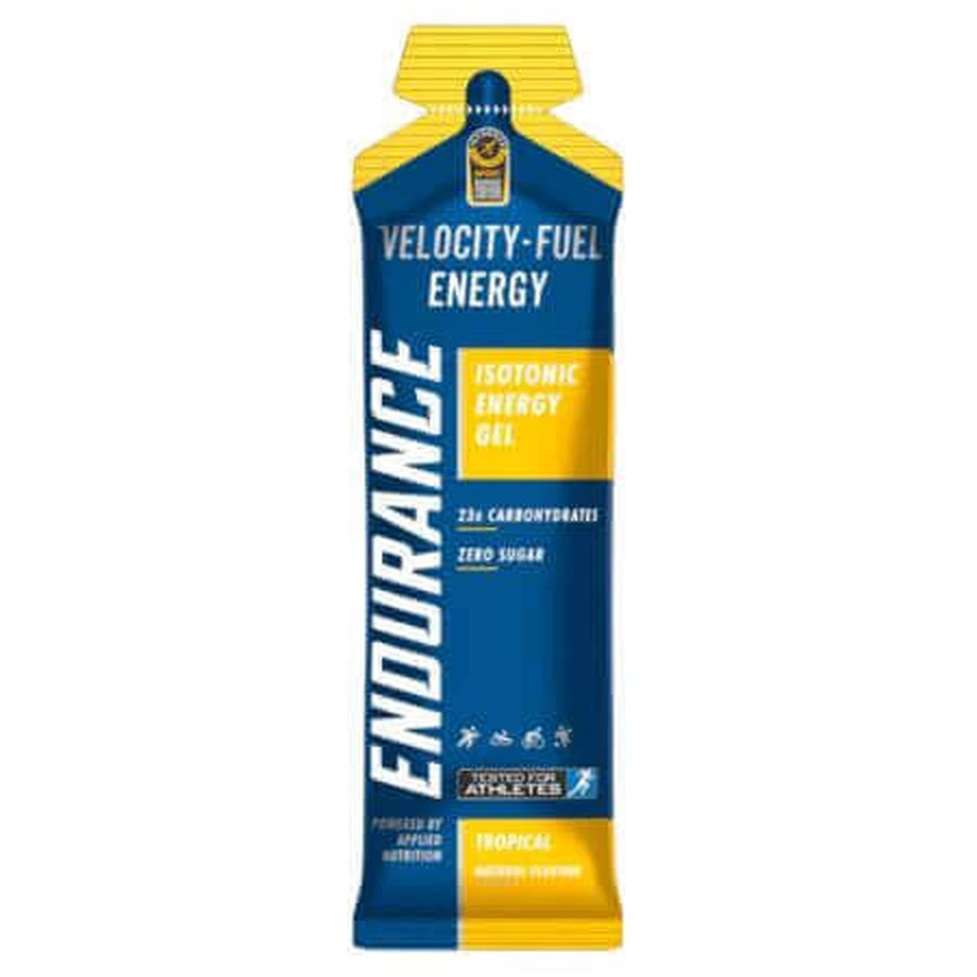 Velocity Fuel Енергетичний гель Енергетична витривалість, 60 г, Тропічний, Прикладне харчування: ціни та характеристики
