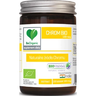 BeOrganic Хром Біо 100мкг 100 таблеток