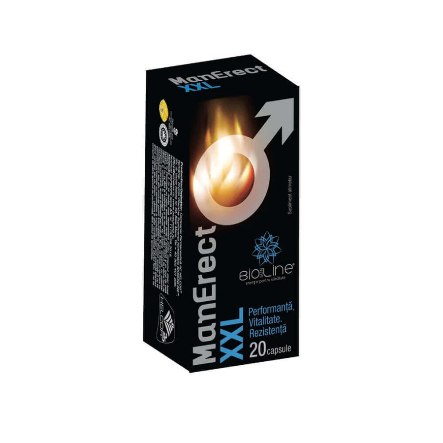 ManErect XXL, 20 капсул, Helcor: ціни та характеристики