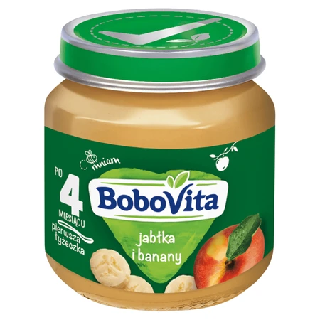 BoboVita Десерт, яблука та банани, після 4 місяців, 125 г: ціни та характеристики