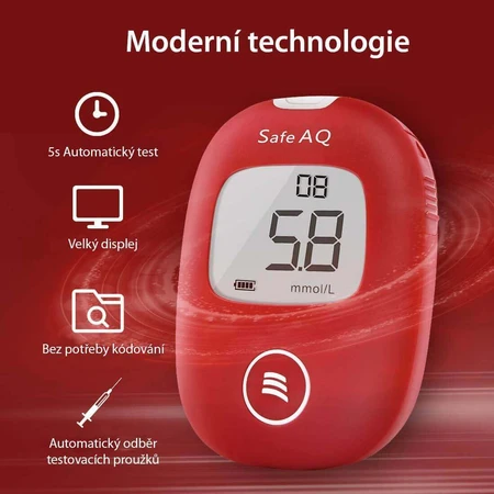 Розумний глюкометр Sinocare Safe AQ + аксесуар для моніторингу глюкози: ціни та характеристики