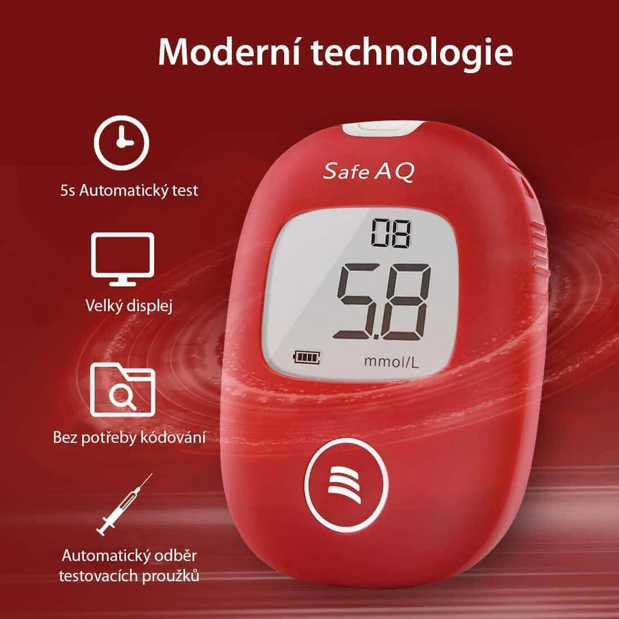 Розумний глюкометр Sinocare Safe AQ + аксесуар для моніторингу глюкози: ціни та характеристики