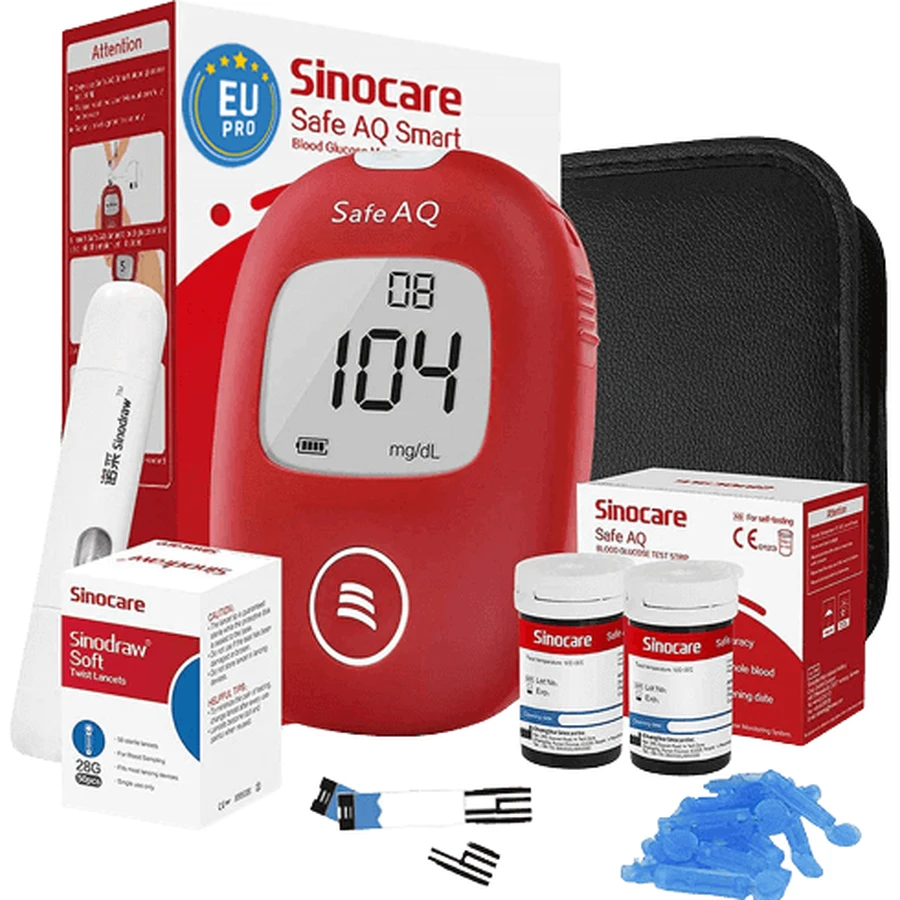 Розумний глюкометр Sinocare Safe AQ + аксесуар для моніторингу глюкози: ціни та характеристики