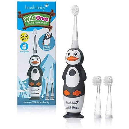 Перезаряжаемая электрическая зубная щетка Pinguin Wild Ones, Brush Baby: цены и характеристики