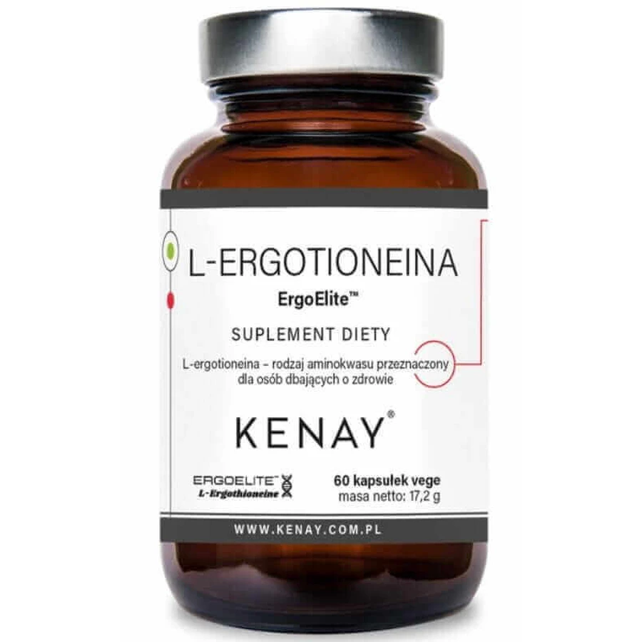 L-ерготіонеїн ErgoElite 60 вег капсул Kenay: ціни та характеристики