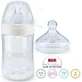 Пляшечка для годування Nuk Nature Sense, 0-6 місяців, 150 мл