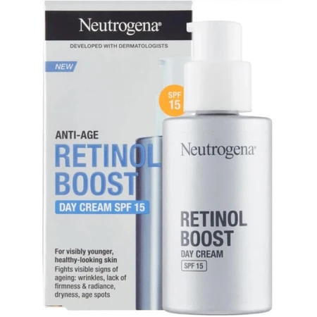 Крем для обличчя Neutrogena Retinol Boost SPF 15 денний, 50 мл: ціни та характеристики