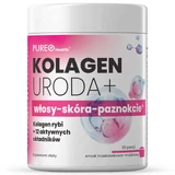 Pureo Health Collagen Beauty+, со вкусом клубники и малины 129 г