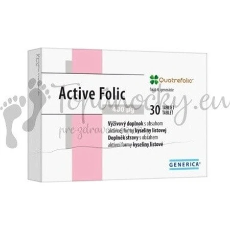 GENERICA Active Folic 1×30 табл, пищевая добавка: цены и характеристики