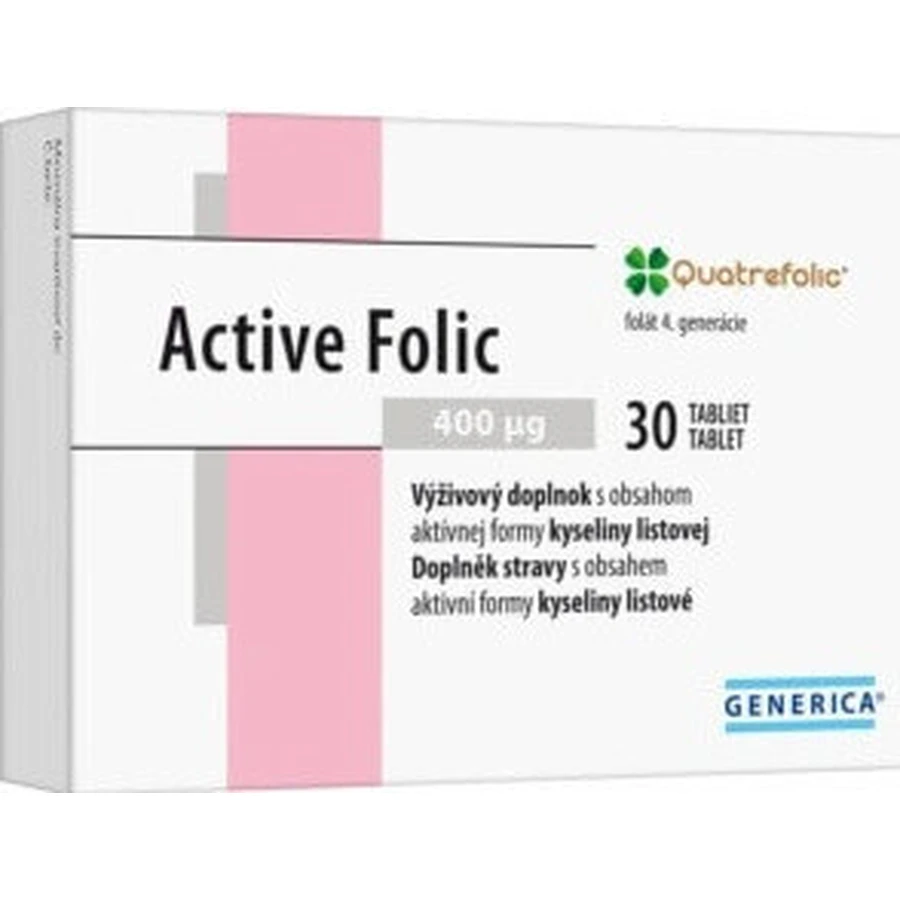 GENERICA Active Folic 1×30 табл, пищевая добавка: цены и характеристики