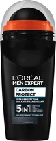 Loreal MEN Дезодорант-шариковий CARBON PROTECT, 50 мл