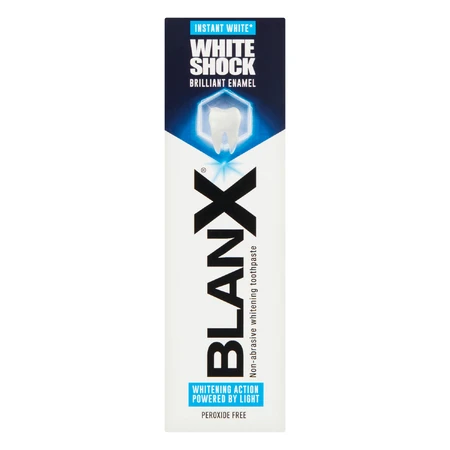 BlanX White Shock, відбілююча зубна паста, активована вітром, 75 мл: ціни та характеристики