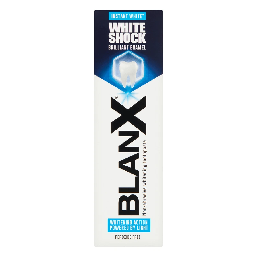BlanX White Shock, відбілююча зубна паста, активована вітром, 75 мл: ціни та характеристики