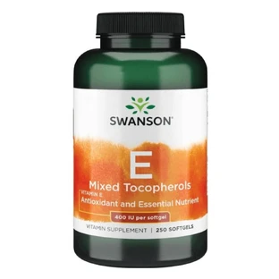 Swanson E Mixed Tocopherols, смешанные токоферолы, 250 капсул E