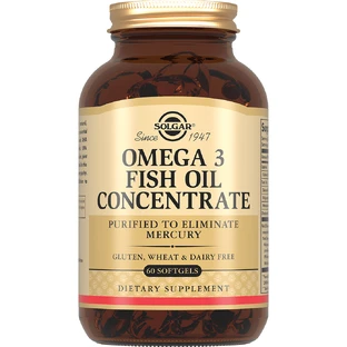 Концентрат рыбьего жира Solgar Omega 3 Fish Oil Concentrate капсулы, №60
