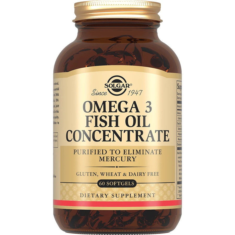 Концентрат рыбьего жира Solgar Omega 3 Fish Oil Concentrate капсулы, №60: цены и характеристики