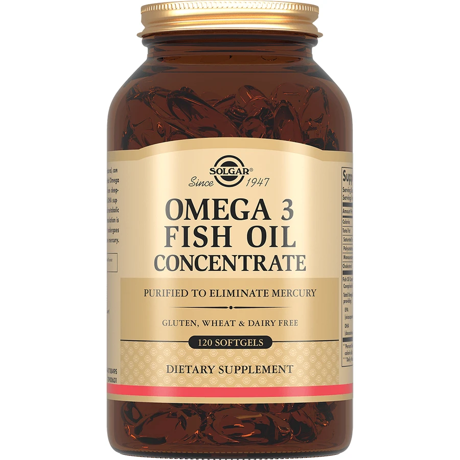 Концентрат рыбьего жира Solgar Omega 3 Fish Oil Concentrate капсулы, №120: цены и характеристики