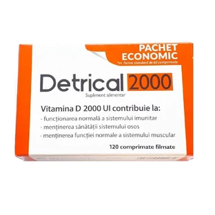 Detrical Vitamin D 2000UI Zdrovit таблетки, покрытые пленочной оболочкой, 120 шт.