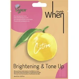 Маска для обличчя When Simply Citron Brightening & Tone Up, 23 мл