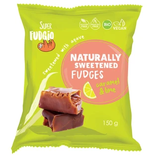 Органическая карамель со вкусом карамели и лайма, 150 г, Super Fudgio