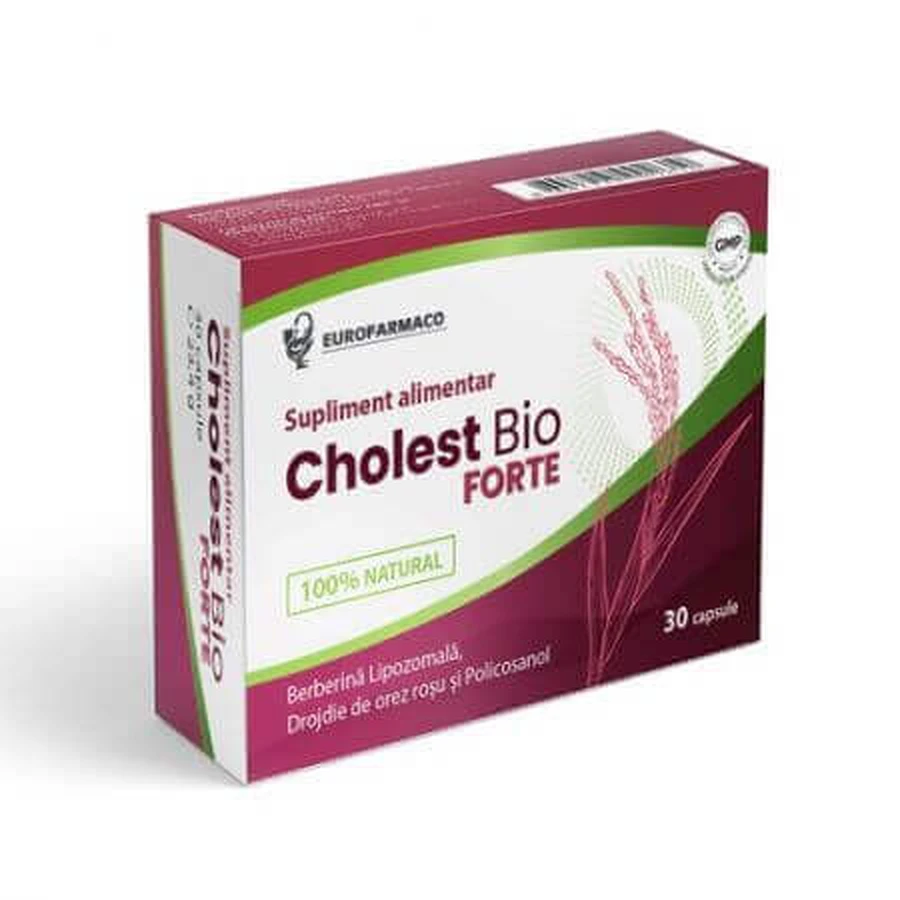 Холест Био Форте Eurofarmaco Cholest Bio Forte, 30 капсул: цены и характеристики
