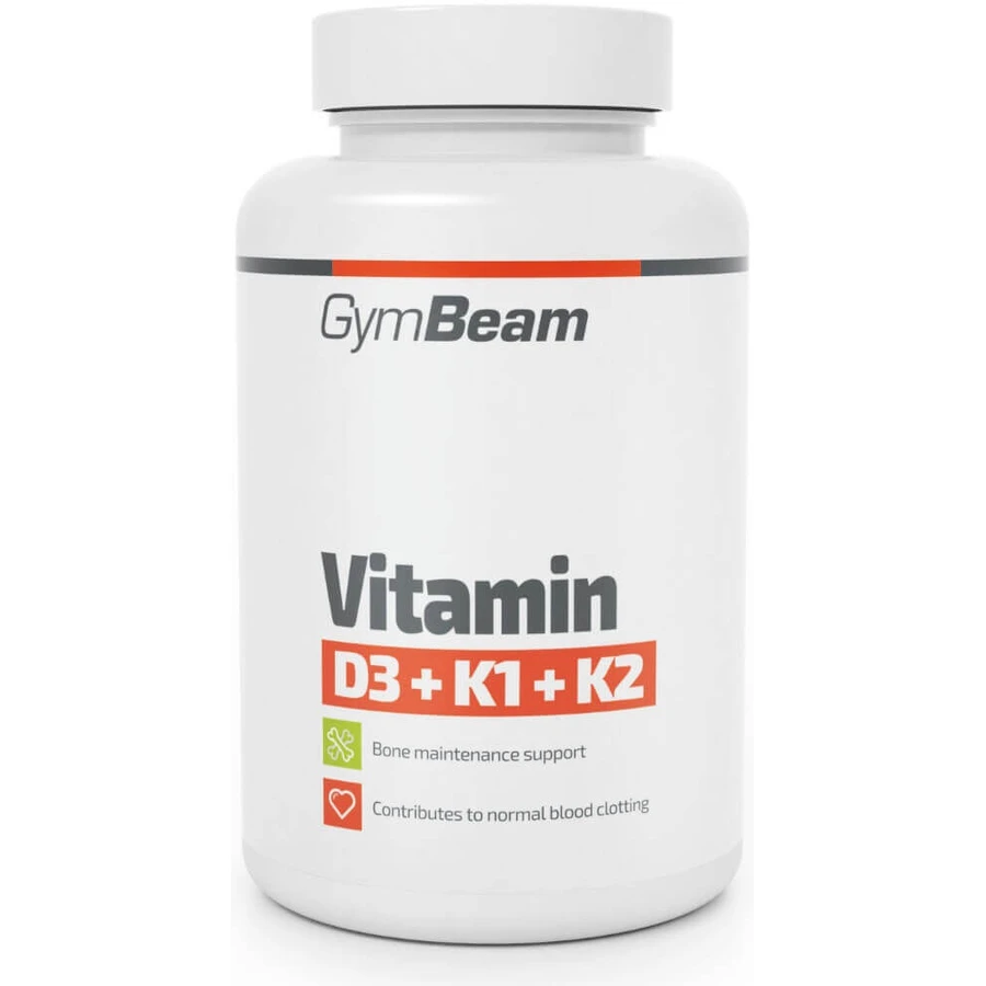 Gymbeam витамин d3+k1+k2 без вкуса 60cps 1×60 капсул без вкуса: цены и характеристики