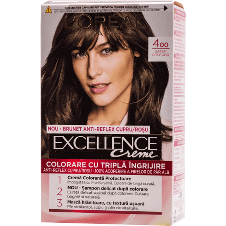 Loreal Paris EXCELLENCE CREME Перманентная краска для волос с аммиаком 4, 1 шт.: цены и характеристики