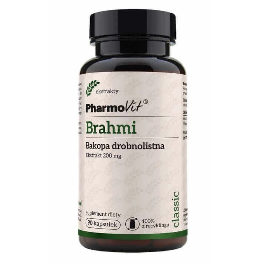 Екстракт брахмі 90 капсул 20:1 Pharmovit Classic: ціни та характеристики