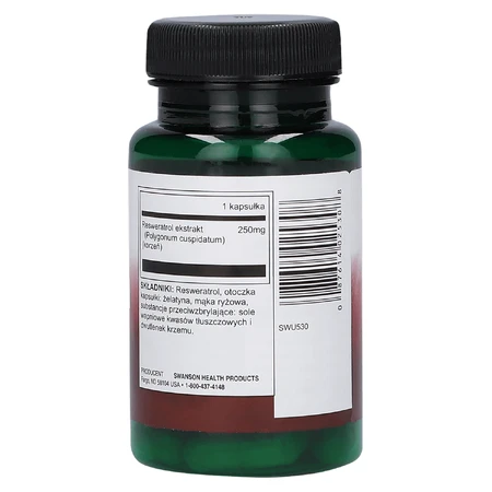 Swanson Resveratrol, ресвератрол 250 мг, 30 капсул: цены и характеристики