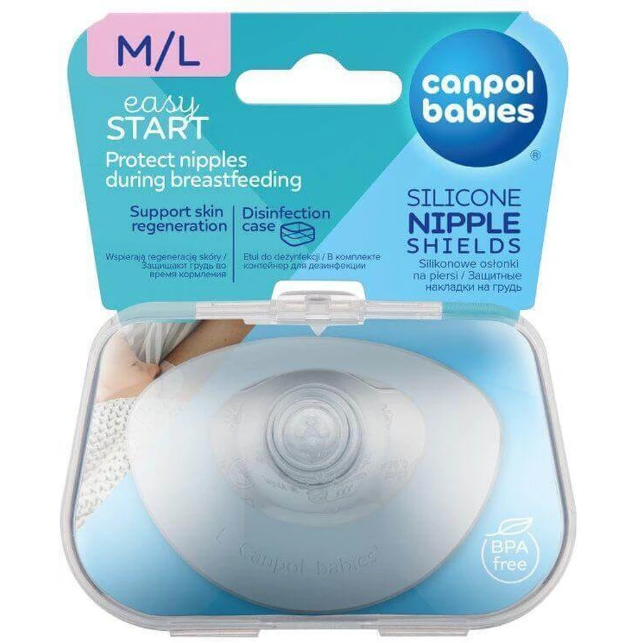 Canpol babies EasyStart Premium Протектор сосков груди ве. L 2 шт: цены и характеристики