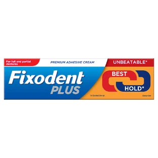 Клейкий крем для протезов Best Hold, 40 г, Fixodent Plus