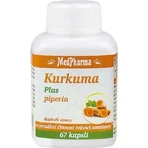 MedPharma Turmeric Plus piperine 1×67 cps, пищевая добавка: цены и характеристики