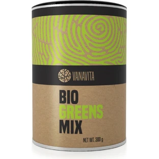 GYMBEAM VANAVITA BIO GREENS MIX 1×300г, зелена суміш суперпродуктів
