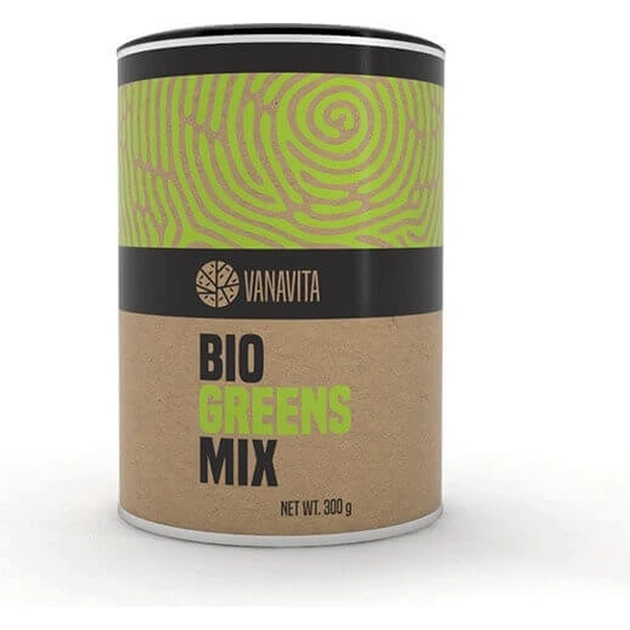 GYMBEAM VANAVITA BIO GREENS MIX 1×300г, зелена суміш суперпродуктів: ціни та характеристики