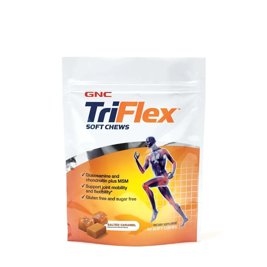 Gnc Triflex М'які жувальні цукерки зі смаком солоної карамелі, 60 жувальних цукерок з ірискою: ціни та характеристики