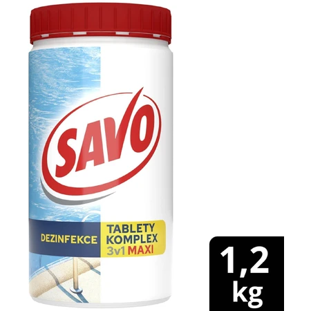 Savo хлорные таблетки для бассейна MAXI комплекс 3в1 1,2 кг: цены и характеристики